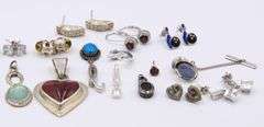 Group Lot of Vintage 925 Sterling Silver Jewelry