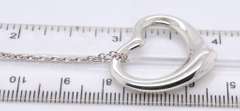 Tiffany & Co Elsa Peretti open Heart Pendant on Chain