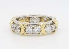 Tiffany & Co. Schlumberger Sixteen Stone Diamond Ring