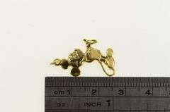 14K Yellow Gold Walt Disney Prod. Mickey Mouse Cartoon Charm/Pendant
