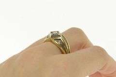 14K Yellow Gold 0.22 Ct Men's Diamond Vintage Wedding Ring