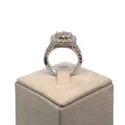 14KT WHITE GOLD DIAMOND ENGAGEMENT RING