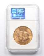 MS66 1908-NM $20 Saint-Gaudens Gold Double Eagle Wells Fargo NV NGC