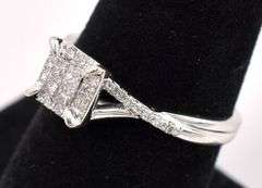 Brilliant Diamond Ring In White Gold