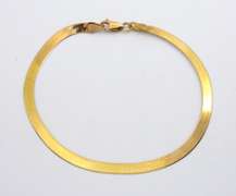 Popular 14k Herringbone Bracelet