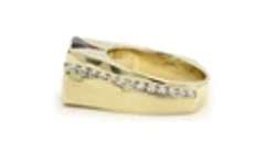 Attractive Rubellite Tourmaline and Diamond Ring