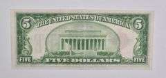 1928-C $5 United States Legal Tender Note Red Seal