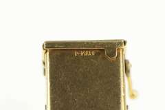 14K Yellow Gold 3D Articulated Slot Machine Souvenir Charm/Pendant