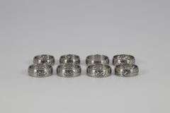 Lot of 19 Stainless Steel 316L Laser Cut Dragon Rings Various Sizes