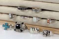 Sterling Silver Curated Ring Assortment Various Sizes & Styles (10 Ring Lot)