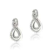 Created White Sapphire Earrings