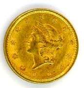 1850 Type One $1 Gold Piece