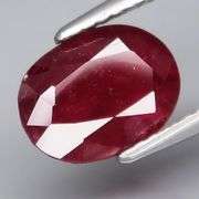 Fantastic 3.12ct oval cut rich blood red Ruby