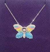 Show stopper Butterfly Dancing stone Pendant