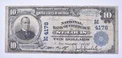 1902 $10 St Louis National Bank Of Commerce Nat' Currency LG Note 4178