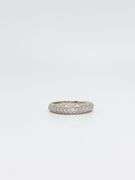 Majestic Tessellating Diamond Row 18k White Gold Ring