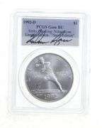 BU 1992-D Olympic Baseball Commemorative Silver Dollar Sign Ryan PCGS
