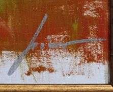 Hand signed Pino on canvas, limited edition with gallery framed