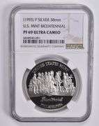 PF69 UCAM (1993)-P U.S. Mint Bicentennial Silver Medal 38mm NGC