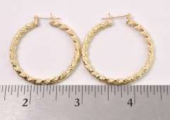 14K Yellow Gold Hoop Earrings