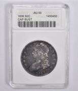 AU50 1836 Capped Bust Half Dollar ANACS