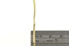 9K Yellow Gold 1.8mm Bar Ball Link Fancy Statement Chain Necklace