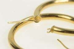 14K Yellow Gold 35.3mm Classic Vintage Statement Hoop Earrings