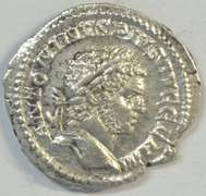 Mint condition Caracalla Roman Silver Denarius, 198-217 AD