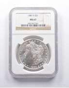 MS67 1881-S Morgan Silver Dollar NGC