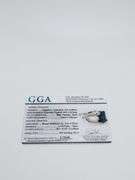 Marvelous 6.0 Carats Blue Sapphire & Diamond Sterling Sliver ring - Stunning!