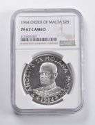 PF67 CAM 1964 Order Of Malta 2 Silver Scudi NGC