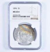 MS63* 1896 Morgan Silver Dollar - Graded NGC AWESOME Color
