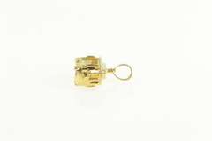 14K Yellow Gold 3D Cable Car Vintage San Francisco Charm/Pendant