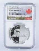 PF70 UCAM 1986 Canada $1 Silver - Vancouver Centennial - Graded NGC