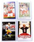 4 NFL Quarterback Greats, All Rookie Cards