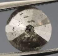 Stunning! .68ct gray and black Diamond solitaire