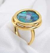 Stunning 14k Opal Mosaic Ring