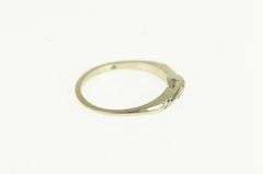 14K White Gold 1950's Vintage Classic Diamond Wedding Ring