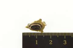 10K Yellow Gold Phi Chi Sigma Enamel Victorian Frat. Lapel Pin/Brooch