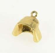 14K Yellow Gold Early Nurse Hat Bonnet Healthcare RN Charm/Pendant