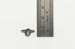 Sterling Silver Turquoise Ornate Southwestern Child's Ring