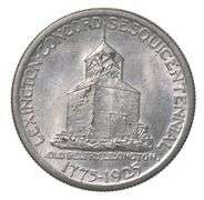 1925 Lexington-Concord Commemorative Half Dollar Orig. Distrib. Case