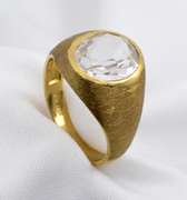 Man's White Sapphire Ring