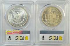 Choice BU 1881-S & 1898-O Morgan Silver Dollars. PCGS MS63