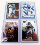 4 Quarterback Greats Rookie Football Cards
