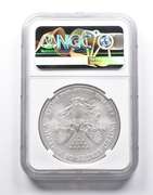 MS70 2008-W American Burnished Silver Eagle REV Of 2007 NGC