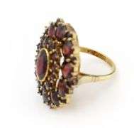 Vintage Bohemian Garnet Ring in 14K