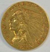Better date 1913 US $2.50 Indian Gold Piece. Nice
