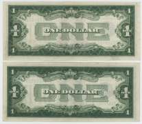 Crisp Uncirculated 1928-A & 1928-B $1 Silver Certificates