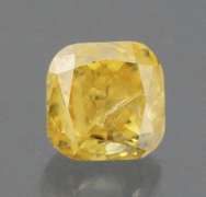 Gorgeous .26ct emerald cut yellow Diamond